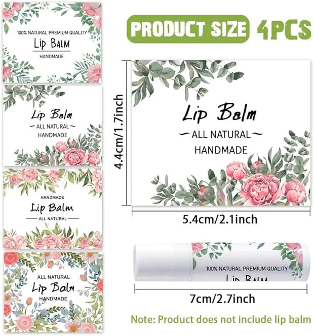 OLYCRAFT 100Pcs 4 Style Lip Balm