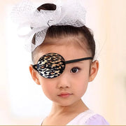 MYUBWTF Black Single Eye Mask, Pirate Skull Crossbone eye patch，Adjustable 3D Eye Patch for Adult and Kid (Leopard grain d...