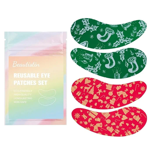 Under Eye Patches Silicone - 2 Pairs Reusable Eye Patches, Christmas Gifts for Women, Eye Wrinkle Patches, Reusable Under ...