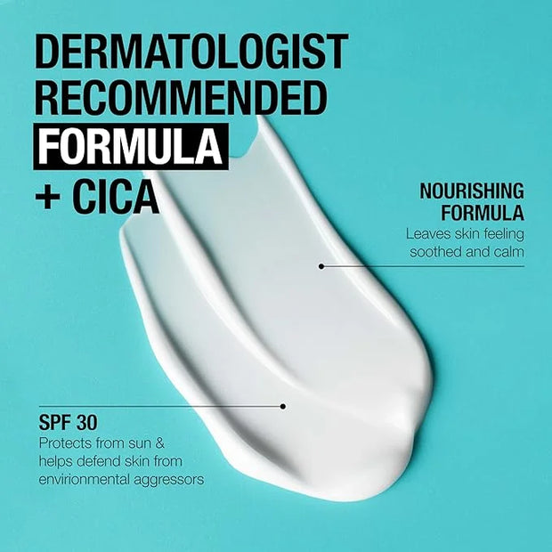 Neutrogena Ultra Gentle Daily Facial Moisturizer with SPF 30 Sunscreen with CICA, Lightweight Face Lotion with Broad Spect...