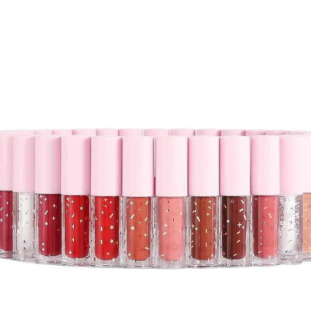 R.Y.M Pack of 12 Pcs Matte, Natural, Moisturizing, Plumper Lip Gloss Sets, Liquid Stick Set Long Lasting for Lip Color, Mi...