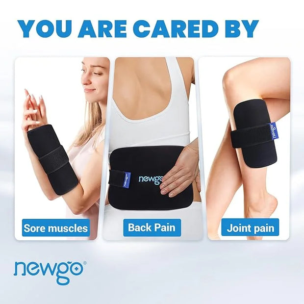 NEWGO Bundle of Gel Cold Eye Mask + Multipurpose Gel Cold Pack - Product Image