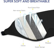 Mavogel Cotton Sleep Mask - Sleep Eye Mask for Women Men, Light Blocking Night Eyemask, Super Soft and Comfortable Eye Cov...