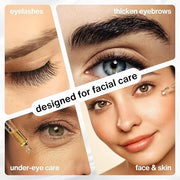 Organic Castor Oil For Face Moisturizer, Eyes, Eyelashes, Eyebrows, Wrinkles with Jojoba, Rosehip, Grapeseed, Squalane, Pa...