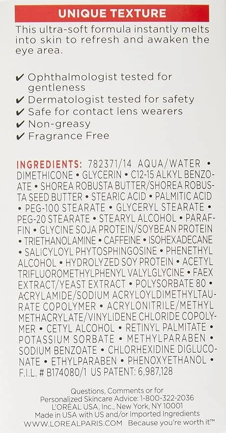 Loreal Revitalift Eye Cream 0.5 Ounce (14ml) - Product Image