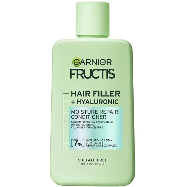 Garnier Fructis Hair Filler Moisture Repair Conditioner, Sulfate Free Conditioner for Curly, Wavy Hair with Hyaluronic Aci...