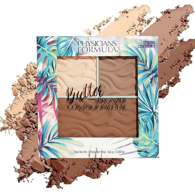 Physicians Formula Butter Bronzer Contour Palette, Light/Medium, 0.48 Ounce (Pack of 1) - Product Image
