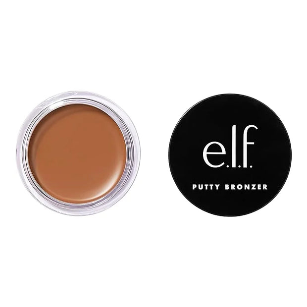 e.l.f. Putty Bronzer, Creamy & Highly Pigmented Formula, Creates a Long-Lasting Bronzed Glow, Infused with Argan Oil & Vit...