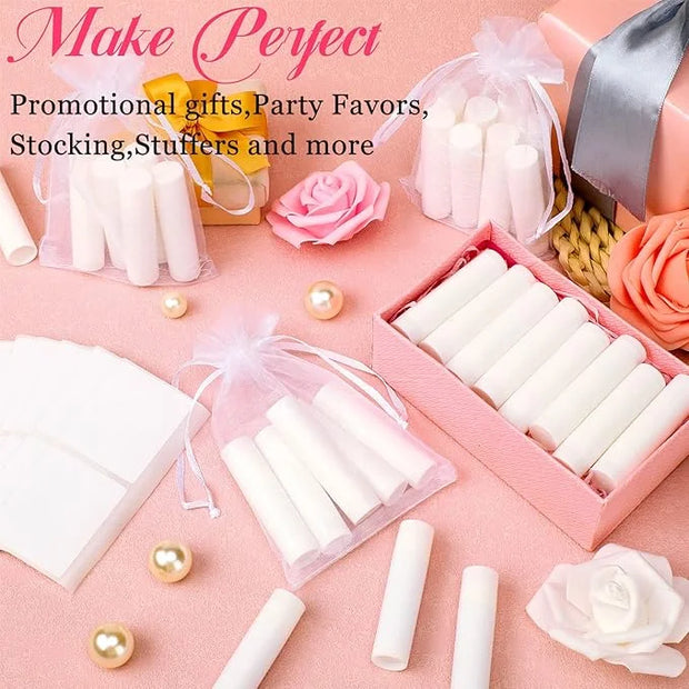 Demissle 150 Pcs Unlabeled Lip Balm Guests