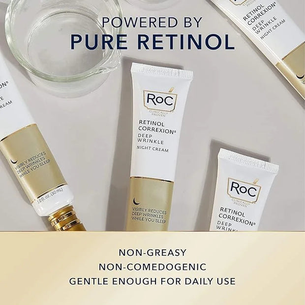 RoC Retinol Correxion Deep Wrinkle Night Cream 1.0 fl oz (30 ml) - Product Image