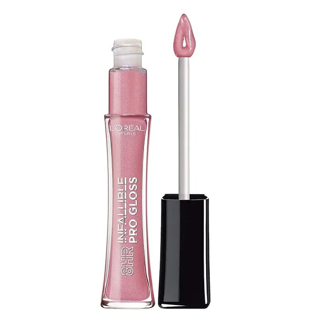L’Oreal Paris Makeup Infallible 8 Hour Hydrating Lip Gloss, Pink Opal, 0.21 Fl Oz - Product Image