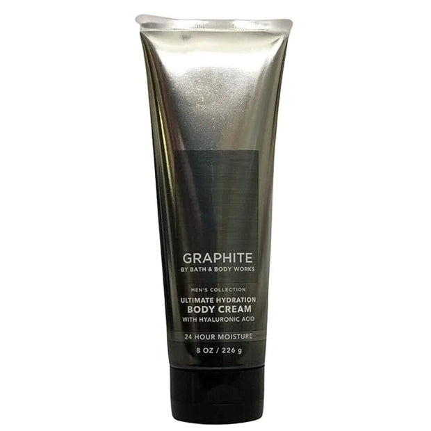 Bath and Body Works Men's Collection Ultimate Hydration Ultra Shea Body Cream 8 Oz 2 Pack (Graphite) - Product Image