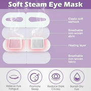 50 Packs Steam Eye Mask for Dry Eyes Spa Warm Sleep Mask Self Heating Disposable Eye Masks for Home Office Travel Eyestrai...