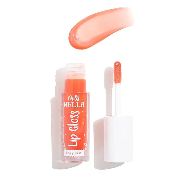 MISS NELLA Fairy Kiss Lip Gloss, Red hydrating children Lip Gloss, watermelon scent, gentle on the skin. gives a sheer kis...