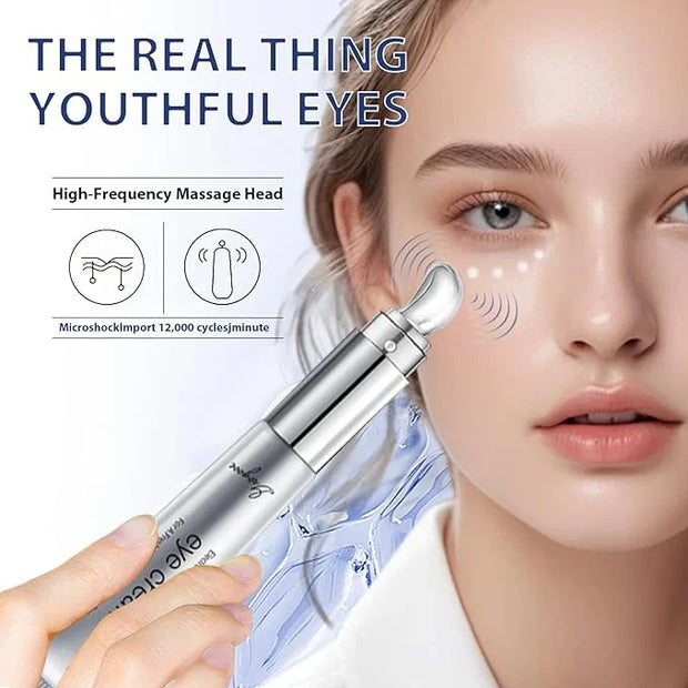 Under Eye Cream | Electric Wrinkle Eraser Massaging Eye Cream | With Multi-Peptide Firming & Retinol & Caffeine & Niacinam...
