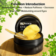 24K Gold Eye Mask (60PCS) – Gold Eye Patches for Puffy Eyes & Dark Circles, 24K Gold Under Eye Masks for Dark Circles and ...