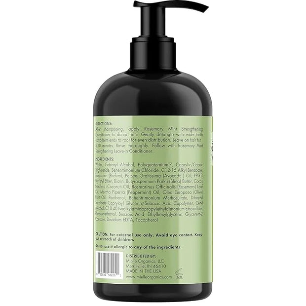 Mielle Organics Rosemary Mint Strengthening Conditioner with Biotin, 12 Ounce - Product Image