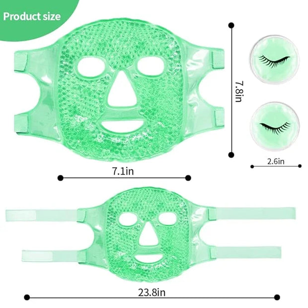 Face Eye Masks for Dark Circles and Puffiness, Migraines, Headache, Stress, Redness, Acne, Cooling Face Masks for Women Ma...