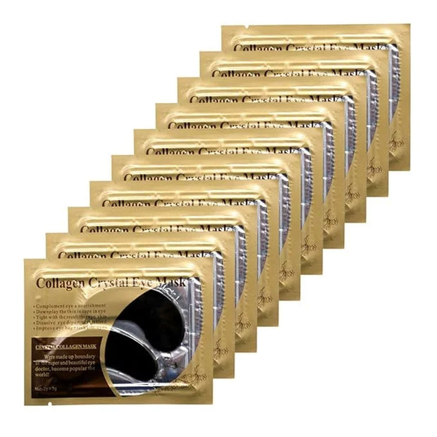 Under Eye Patches - 30 Pairs Collagen Eye Mask Eye Patches for Puffy Eyes and Dark Circles, Gel Under Eye Mask, Black - Pr...
