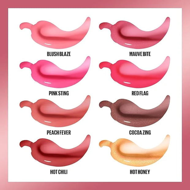 MAYBELLINE Lifter Gloss Lifter Plump, Plumping Lip Gloss with Chili Pepper and 5% Maxi-Lip, Cocoa Zing, Sheer Cool Brown, ...