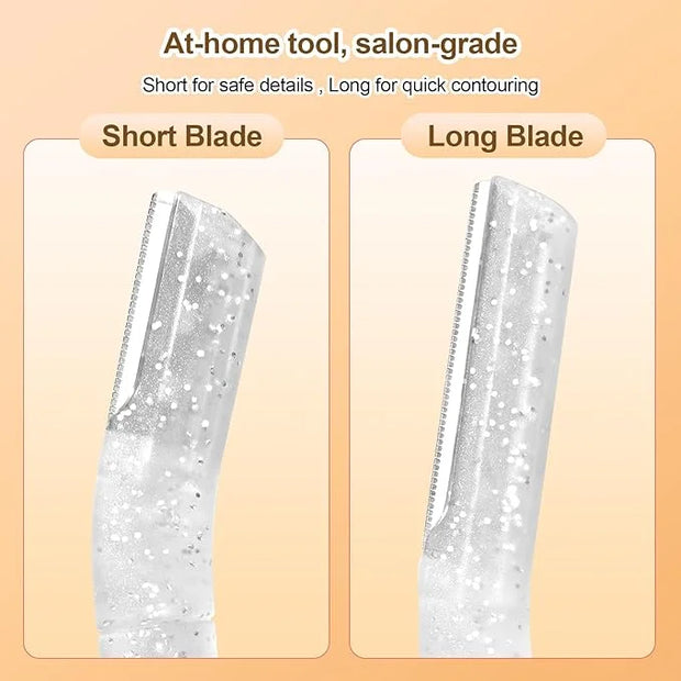 Women’s Dermaplane Razor for Face & Eyebrow - Anti-Cutting Japanese Blades for Eyebrow and Facial Hair Removal, Achieve Si...