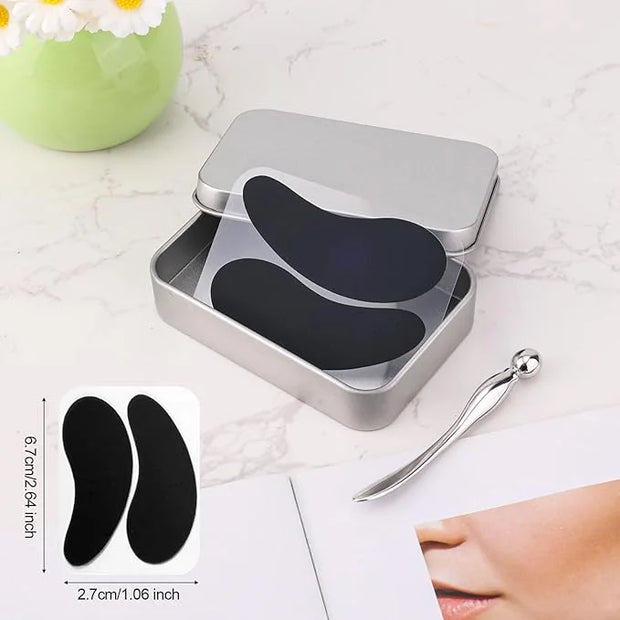Reusable Eye Patch, Silicone Reusable Eye Gel Pads Eye Wrinkle Patches Under Eye Mask, Plump Fine Lines & Wrinkles with Me...