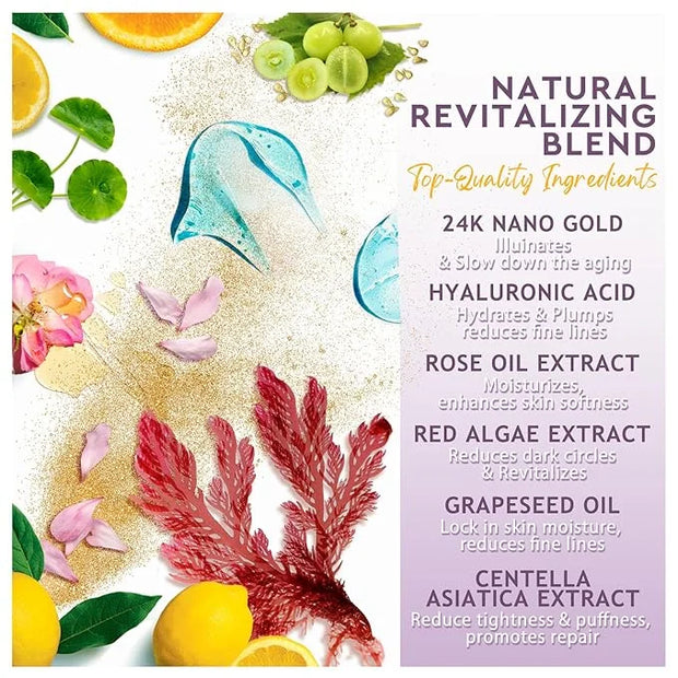 30 Pairs Eye Mask Skin care for Dark Circles, Puffy Eyes, Under eye Bags,Wrinkles&Super Vitamin C Serum For Women Over 70 ...