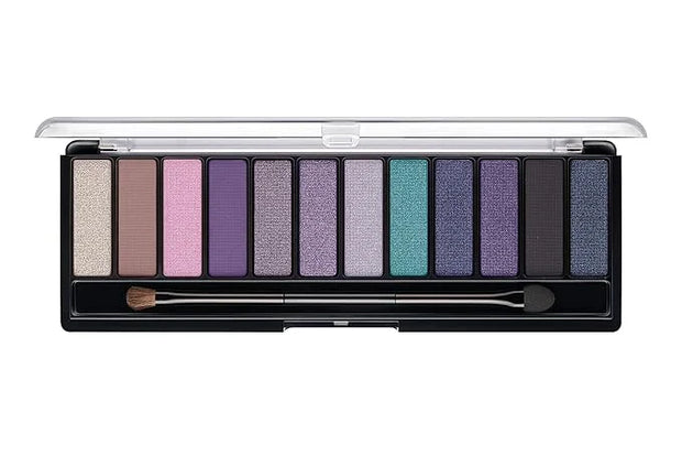 Rimmel London Magnif'Eyes Eyeshadow Palette, 12 Shades, Blendable Formula, Versatile, 008, Electric Violet, 0.5oz - Produc...