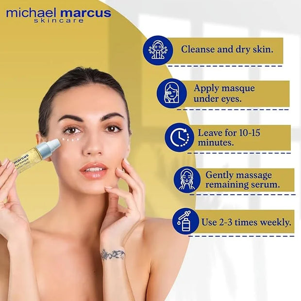 Michael Marcus Anti Fatigue Eye Masque (1 Fl oz) - Eye Cream for Puffy Eyes, Dark Circles, and Wrinkles - Moisturizing for...