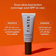 Live Tinted Hueguard Skin Tint SPF 50 - Tinted Mineral Sunscreen with Light-Medium Buildable Coverage With a Hydrating and...