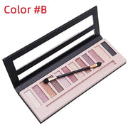 BestLand 12-Color Nude Eyeshadow Palette - Natural Nude Matte & Shimmer Glitter Pigment Eye Shadow Palette Set - Waterproo...