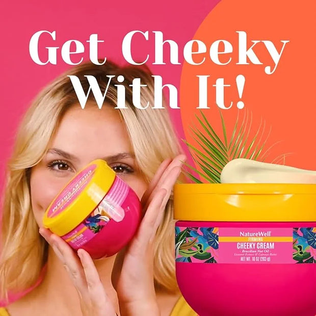 NATURE WELL Ultra-Rich Firming & Tightening Cheeky Body Cream, Promotes Deep Hydration, Fast Absorbing, Scents of Pistachi...