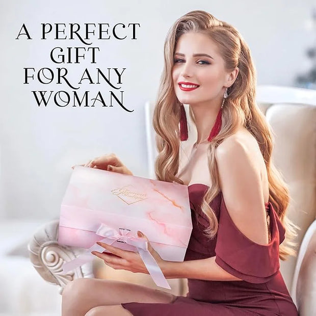 Luxury Spa Gift Set for Women - 9 Piece Self Care Package with Full Size Products, Plant-Based Superfoods, Minerals & Vita...