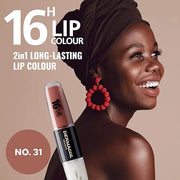 Dermacol NEW 16-Hour Lip Colour, Highly Pigmented Glossy Lip Stain, Two-Phase Lip Plumper Gloss, Kissproof Lip Makeup Prod...