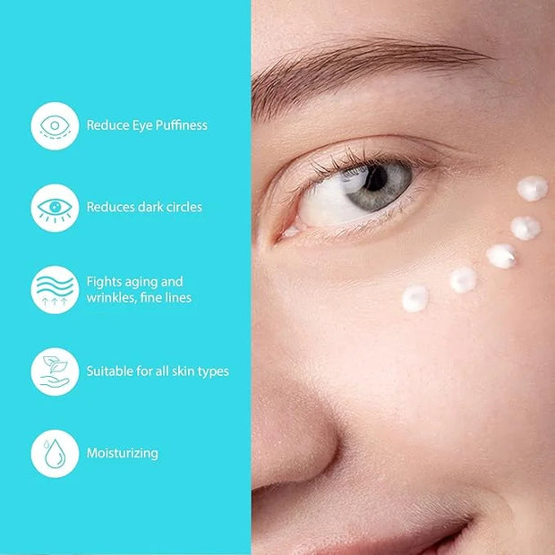 Retinol Eye Cream - Eye Serum for Dark Circles & Puffiness Anti-Aging - Under Eye Cream with Hyaluronic Acid & Caffeine to...