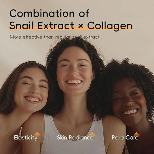 Snail Mucin Cream, 97.5% Pure Snail Slime Extract Moisturizer for Face and Body, Snail Mucin Essence 92% Snail Slime Serum...