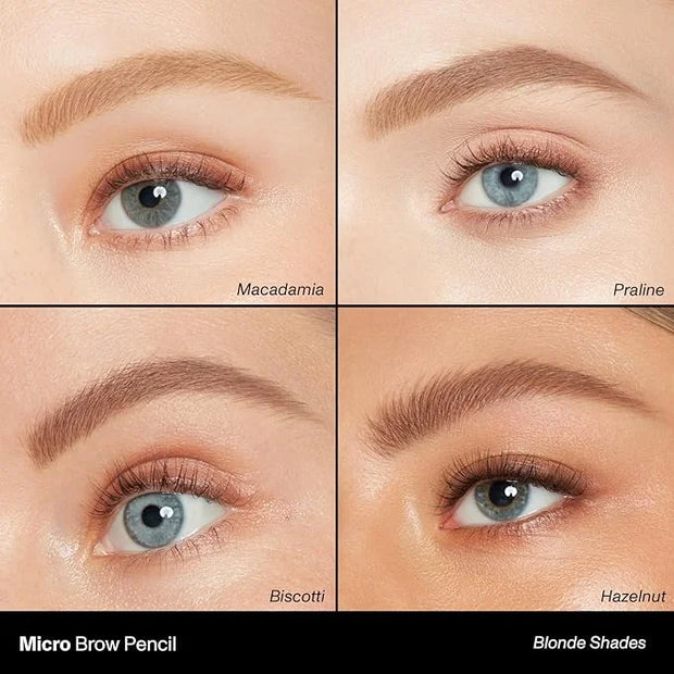 Morphe Micro Dual Eyebrow Pencil - Dual-Ended Brow Pencil Featuring a Retractable, Ultra-Precise, Pointed Tip - Richly Pig...