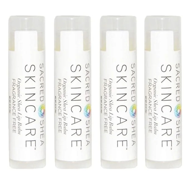 Organic Unscented Natural Moisturizing Lip Balm, Fragrance-Free