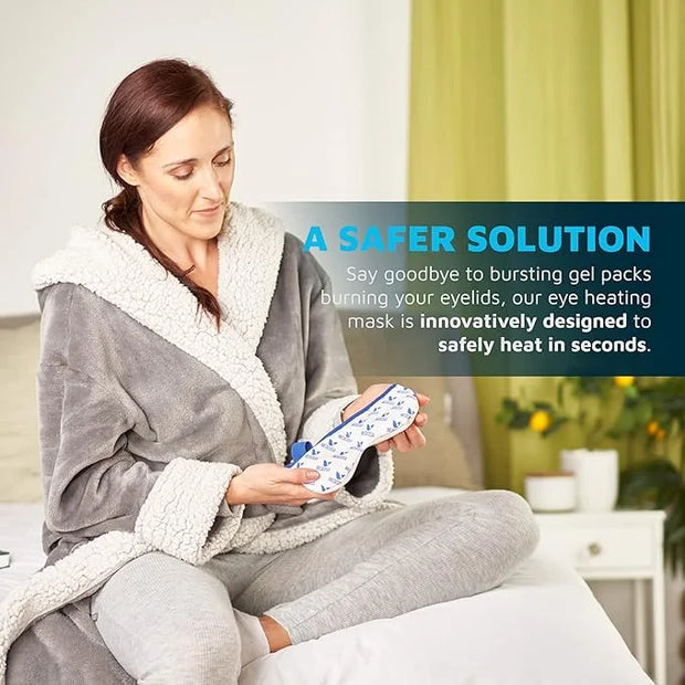 Eye Mask for Dry Eyes | Warm Eye Compress | Natural Heat Eye Mask for Styes, Blepharitis, Tired Eyes & More by Medcosa - P...