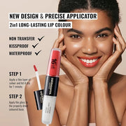 Dermacol NEW 16-Hour Lip Colour, Highly Pigmented Glossy Lip Stain, Two-Phase Lip Plumper Gloss, Kissproof Lip Makeup Prod...