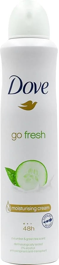 Dove Antiperspirant Deodorant Spray, International Version, 250 ml (Pack of 5) - Product Image