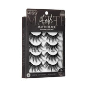 KISS Lash Couture Matte Black Faux Mink Eyelashes Multipack, Matte Cheviot, Black, Natural Looking, Cruelty-Free & Vegan, ...