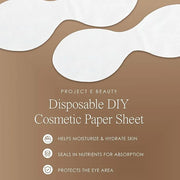 100pcs Disposable DIY Non-Woven Eye Mask Paper by Project E Beauty | DIY Cotton Eye Care Mask | for Skincare & Spa Salon U...