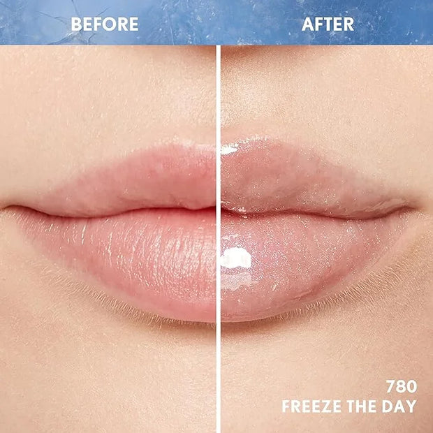 Covergirl Clean Fresh Yummy Plumper Lip Gloss, 780 Freeze The Day, Shiny, Vegan Formula, Easy to Apply, Minty Flavor, 0.33...