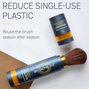 Brush On Block Mineral Sunscreen Powder Refill, Natural Broad-Spectrum SPF 30, Safe for Sensitive Skin, UVA UVB Face Prote...