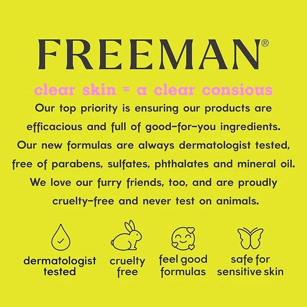 Freeman Soothing Watermelon & Aloe Gel Facial Mask, Hydrates, Nourishes, & Soothes Irritated Skin, Cooling, Calming Gel Fa...