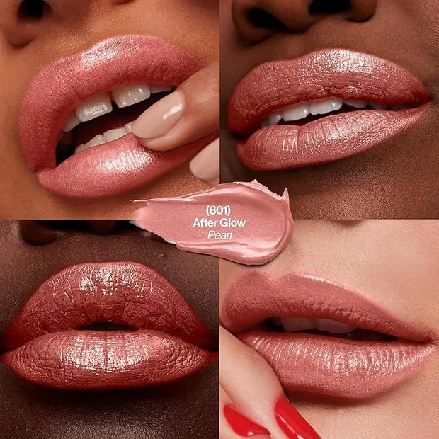 Revlon Super Lustrous Lipstick, Creamy Formula For Soft, Fuller-Looking Lips, Moisturized Feel, 801 After Glow, 0.15 oz - ...