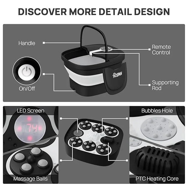 HOSPAN Collapsible Foot Spa Electric