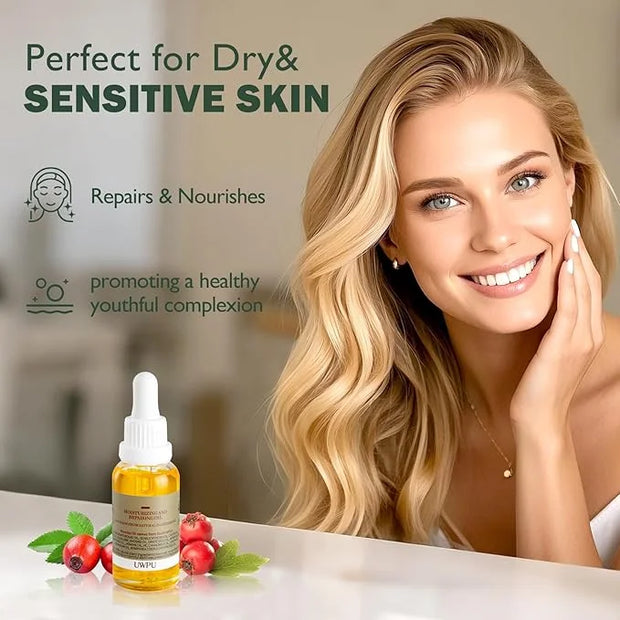 Rosehip Oil For Face & Body - Pure Organic Cold-Pressed Moisturizer-30ML - Product Image