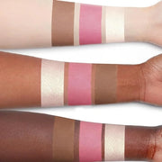 3 Pcs Cream Blush Contour Highlighter Stick for Cheeks Eyes Lips Lightweight Dewy Finish Blush Stick Waterproof Long Lasti...